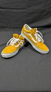 Womens VANS Old School Classic Yellow Low Top Shoes US Size 9.5/11.0 - Picture 1 of 9