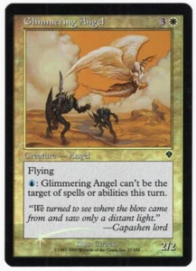 Glimmering Angel 2000 Invasion SHIFTED FOIL MISPRINT White Creature MTG NM AZ2 - Bild 1 von 2