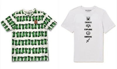 Minecraft Youth Boys 2-Pack Short Sleeve Graphic License T-Shirts Tee: 4-5 - Image 1 of 4