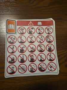 Skyjack Scissor Danger Warning Decal 172267 - Picture 1 of 2