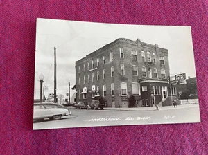 Park Hotel & coffee shop/Dakota bar Madison SD real photo postcard - Picture 1 of 2