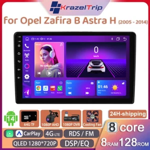 8 Core Car Radio for Opel Zafira B Astra H 2005 - 2010 2011 2012 2013 2014 DSP - Picture 1 of 27