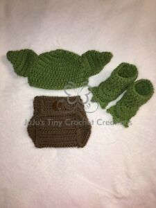 Baby Green Alien Photo Prop Halloween Costume Outfit Unisex Baby Shower Gift