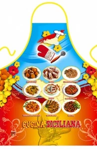 Delantal de cocina siciliana, hecho en Italia - Imagen 1 de 2