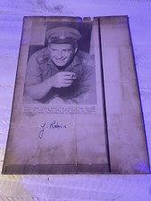 Israel Prime Minister Yitzhak Rabin Signed Vintage Photo - Judaica