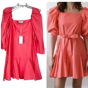 NWT - Mille Resort & Travel Anais Popover Dress in Melon Size Medium - Picture 1 of 16