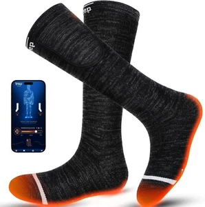 Wiederaufladbare beheizbare Socken, Wollheizsocken mit APP-Steuerung, elektrische Socken - Bild 1 von 7