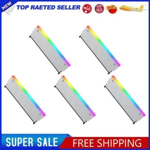 5V 3PIN ARGB RAM Heatsink Radiator Cooler for DDR2 DDR3 DDR4 DDR5 (Silver) - Bild 1 von 3