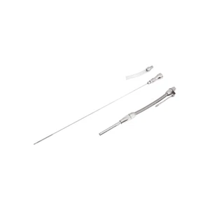 Flexible Stainless Braid Chrome Billet Dipstick SBC Small Block Chevy 1980-1985 - Picture 1 of 1