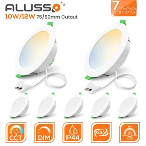 10W 12W LED Downlight Warm/Cool/DayLight 3CCT Dimmable 75/90mm Cutout 850/1050lm - Picture 1 of 16