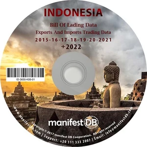 Indonesia Exports and Imports Trading | Bill of lading data Disk | manifestDB - Picture 1 of 1