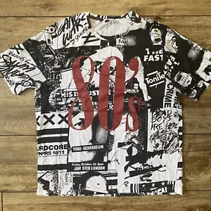 Men's ELEVEN PARIS Saksdead Streetwear T - Shirt XXL Elevenparis 80s Tee 2XL - Picture 1 of 7