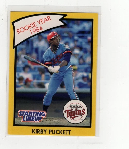 1990 Kirby Puckett "Rookie Year 1984" Starting Lineup Card Free Shipping (G557) - Image 1 of 1