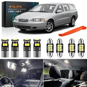 LED Interior Light Kit for Volvo V70 XC70 2002-2007 White Lights Bulbs Upgrade - Picture 1 of 7