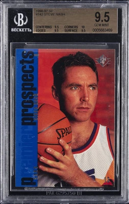 1996-97 UPPER DECK SP #142 STEVE NASH ROOKIE RC BGS 9.5 - Image 1 of 2