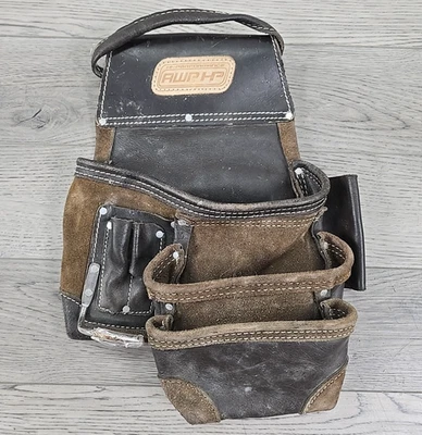 Bolsa de herramientas de construcción/carpintero de cuero de alto rendimiento AWP HP Foto 1 de 4