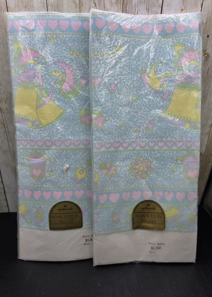 Juego de 2 manteles de ducha retro vintage años 90 sello baby 60x102 Foto 1 de 4