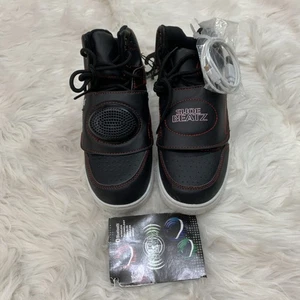 Niño Negro Zapato Beatz Bluetooth Altavoz Inalámbrico Zapatos 4 Juveniles - Imagen 1 de 5
