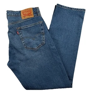 Jeans Levis 505 uomo 34x32 lavaggio medio denim regular fit gamba dritta nuovo - Foto 1 di 6