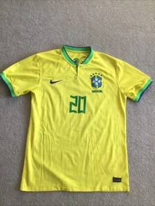 Nike Brasilien Heim Trikot gelb #20 Vini Jr 2022/23 Futbol World Cup Dri-fit EUC - Bild 1 von 7