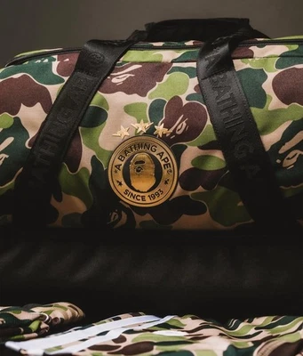 NWT 2025 Authentic ADIDAS X BAPE - JY8236 - Limited Edition Soccer Duffle Bag - Image 1 of 4