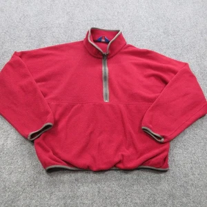 Vintage Penfield Pullover Mens Medium Red Polartec Fleece Outdoor Jacket USA 90s - Picture 1 of 19
