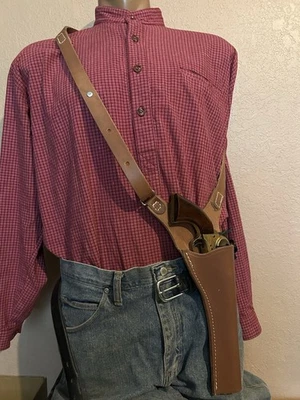 ПОДХОДИТ для плечевой кобуры Heritage Rough Rider Ruger Wrangler 22 калибра 6 1/2 дюйма - Изображение 1 из 4