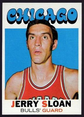 1971 BEAUTIFUL NM-MT TOPPS BASKETBALL CARD/JERRY SLOAN/CHICAGO BULLS/$1.88 SH - Image 1 of 2