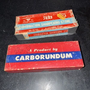 Kombination Wetzstein Lot Carborundum 109 Diamant 6x2x1 Vintage in Boxen - Bild 1 von 9