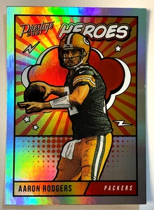 2021 Panini Prestige Heroes Aaron Rodgers No. HE-8 Foil Green Bay Packers - Picture 1 of 2