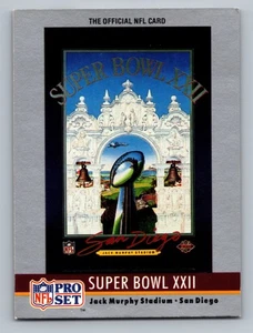 1990 Pro Set - Super Bowl #22 Collectibles - Redskins vs. Broncos - Picture 1 of 2