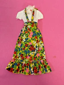 Vintage Barbie 1973 Best Buy Fashions #8620 Fancy Flowers Maxi Dress - Picture 1 of 2