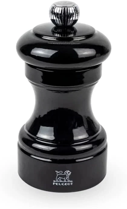 Peugeot Bistro Black Lacquer Pepper Mill - 10cm/4" - Image 1 of 1