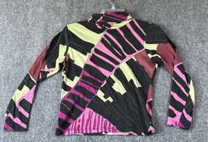 Top para mujer Lynn Ritchie cuello alto 78 % seda talla S gran estampado - Imagen 1 de 9