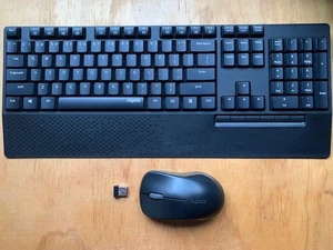 Rapoo K1800Plus Keyboard & Mouse Combo Pack - Black (used in good condition) - Picture 1 of 2
