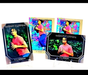 2024 Upper Deck Goodwin Champions - C.J. Stroud #4 GLOSSY BLACK & HORIZONTAL RC - Bild 1 von 7