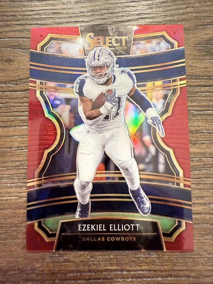 2019 Panini Select #74 Ezekiel Elliott Maroon Prizm #/149 - Image 1 of 2