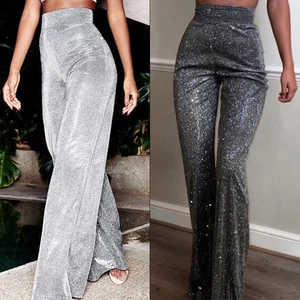 Pants Straight Pants Slight Strech Solid Color Straight Pants Wide Legs - Picture 1 of 40