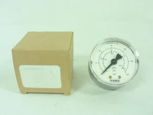 192954 Neu im Karton; Fisher 19B3086X012 Manometer; 0-30 PSI; 2" Vorderseite; 1/4" NPT - Bild 1 von 4