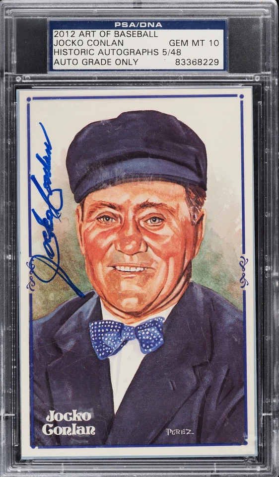 Jocko Conlan MLB HOF Umpire 1941-1965 2012 HA PSA DNA 10 Auto 5t World Series - Image 1 of 1