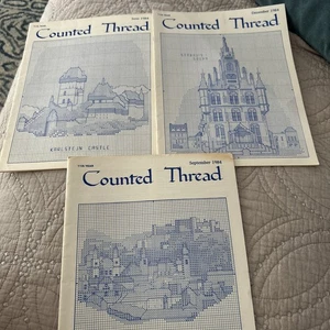 Vintage Counted Thread 1984 Issues Set Of 3 - Picture 1 of 5