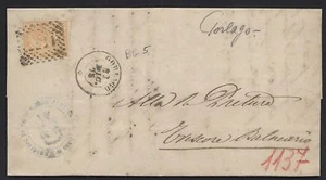 ITALIEN - Königreich - 1878 - Von Gorlago (23.12.1878) nach Trescore - Nummer. a points 1137 - Bild 1 von 1