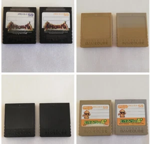 Nintendo GameCube 59 & 251 Memory Card Set OEM Genuine POLISHED - Picture 1 of 22
