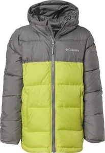 Columbia V8319 Boys Grey/Neon Green Youth Pike Lake Jacket Size S/8 - Picture 1 of 4