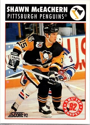 1992-93 Score Hockey - #459 Shawn McEachern - Image 1 of 2