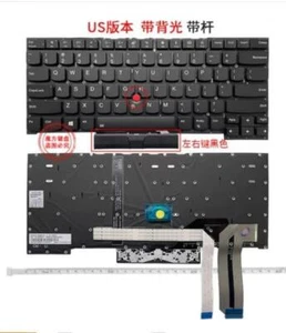 Laptop Keyboard for Lenovo ThinkPad S3 S3-490 E490S Black US Backlit with Point - Picture 1 of 1