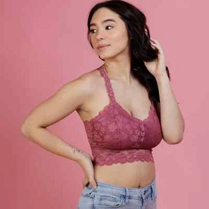 Juliette Spitzenbralette Deluxe Teerose Größe L XL - Bild 1 von 6