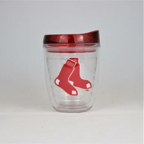 Boston Red Sox MLB Officially Licensed 12oz Logo Patch Tumbler w/Lid Cover