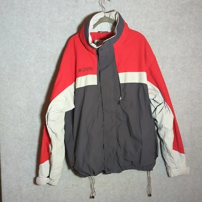 COLUMBIA Bugaboo Men's XL Interchange Jacket Red-Gray Missing Liner Retro Core - Image 1 of 4
