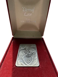 Lingotto argento 1 oz Union Mint .999 argento RARO vintage - Foto 1 di 24